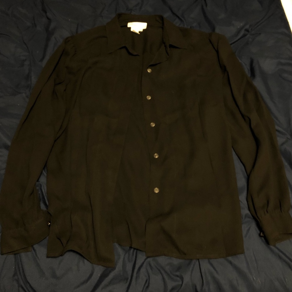 Classic black vintage blouse